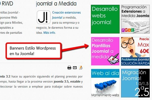 Banners estilo WordPress